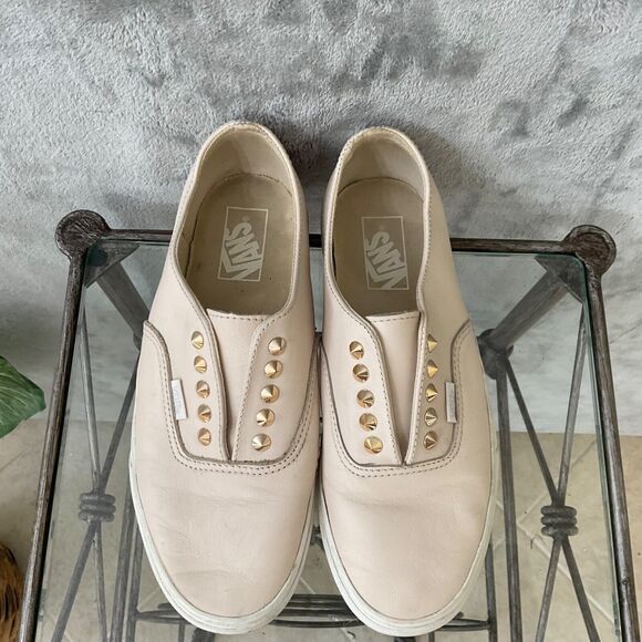 Vans OTW Shoes Women's size 9.5 Gore Gold tone Studded Slip-on Sneakers - Picture 3 of 12